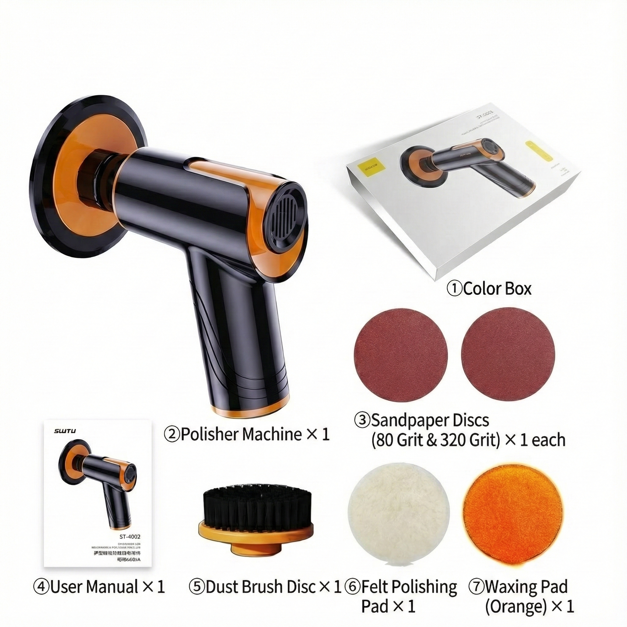 Portable Cordless Car Polishing Kit - Efficient and Strong - Esilora