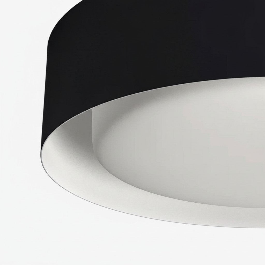 Velcora Contemporary Metal Flush Mount Ceiling Light – Elegant Drum Ceiling Fixture for Bedroom | Esilora