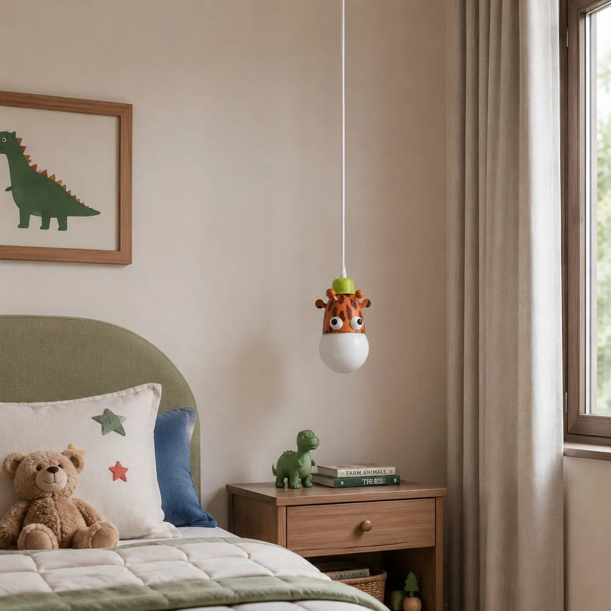 Lampada a sospensione con animali per bambini | Esilora