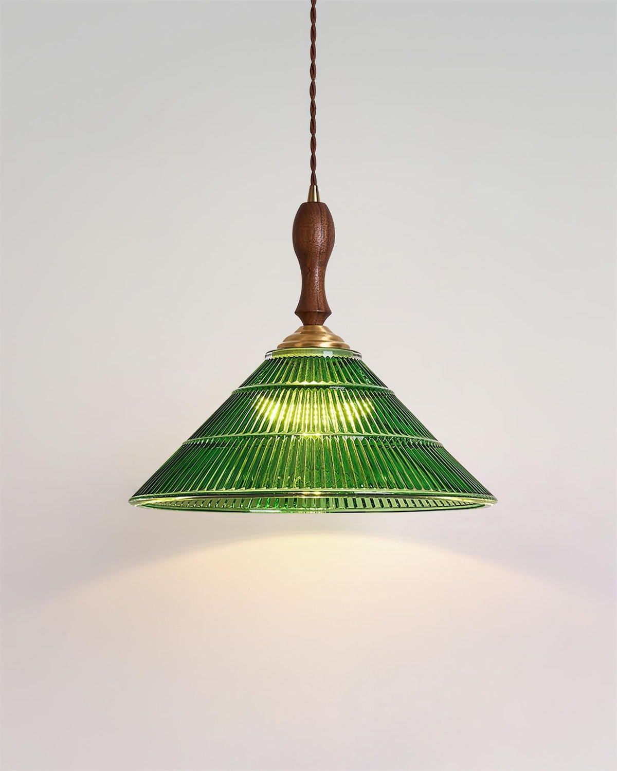 Zelená závěsná lampa Nolyn | Esilora