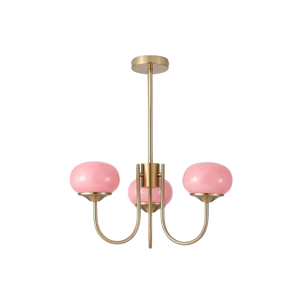 Javina Glass Cluster Chandelier - Iron Rounded Globe Modern Fixture for Dining Room and Living Rooms | Esilora