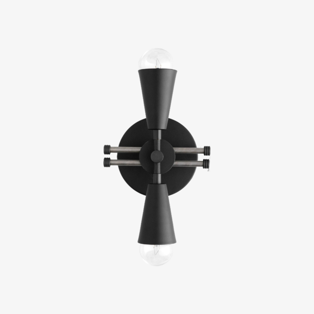 Pyralis Cone Silhouette Wall Lamp – Modern Industrial Style Sconce for Hallway & Entry | Esilora