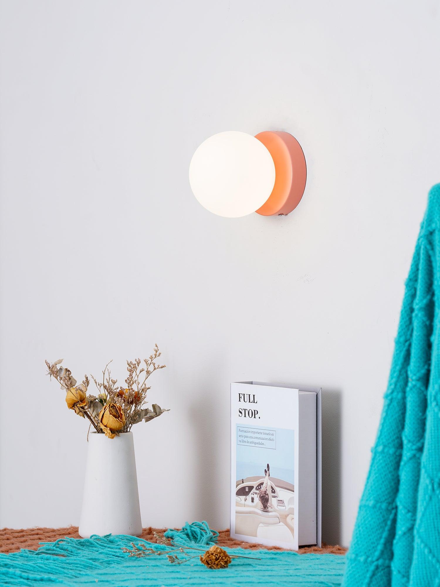 Rivolence Minimalist Fluid Modern Round Wall Sconce – Modern Indoor Accent Lighting for Bedroom or Study | Esilora