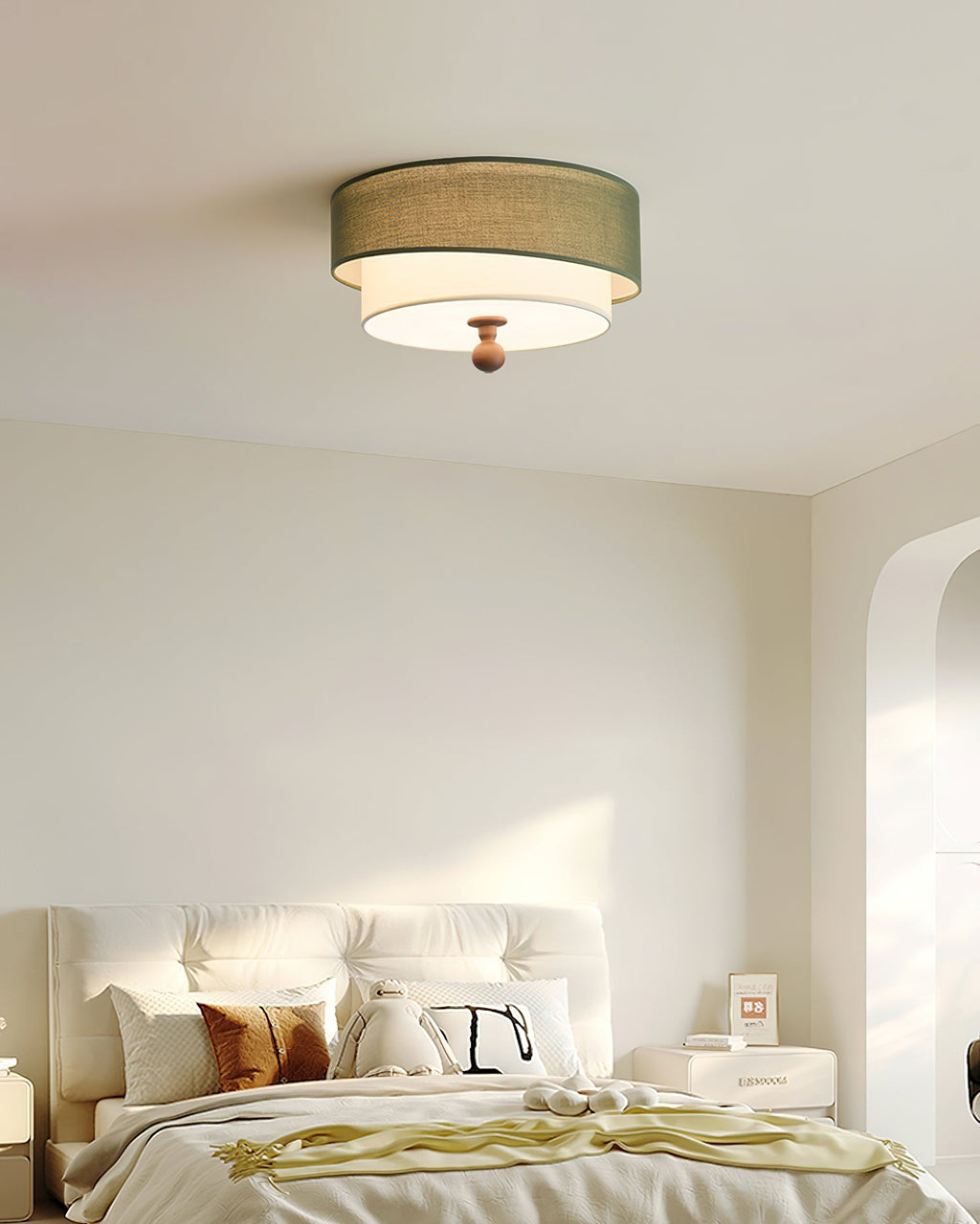 Modern Minimalist Ceiling Lamp Clean Line Flush for Bedroom Living Room | Esilora