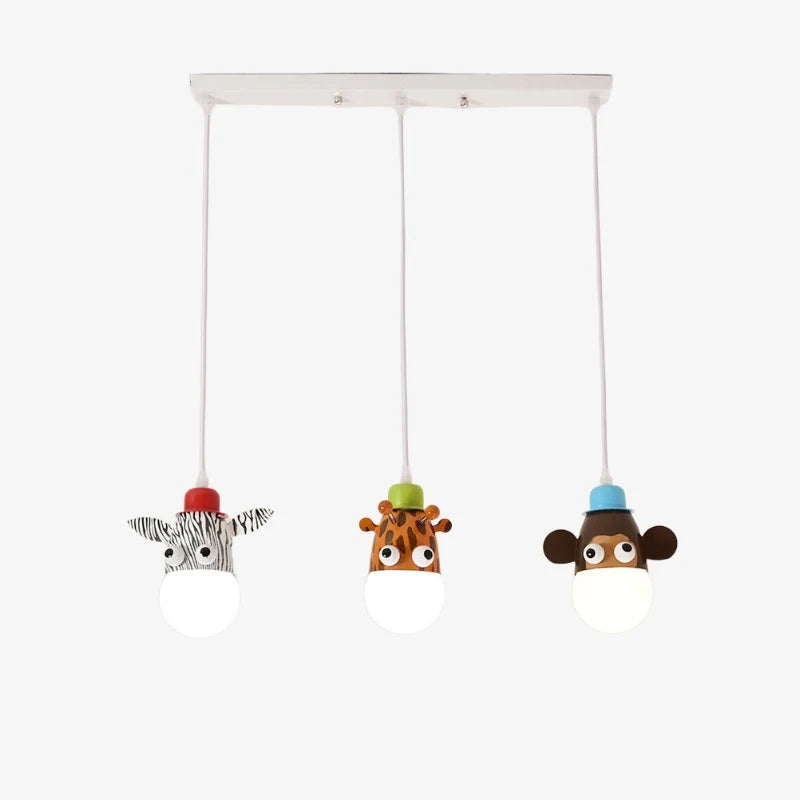 Lampada a sospensione con animali per bambini | Esilora