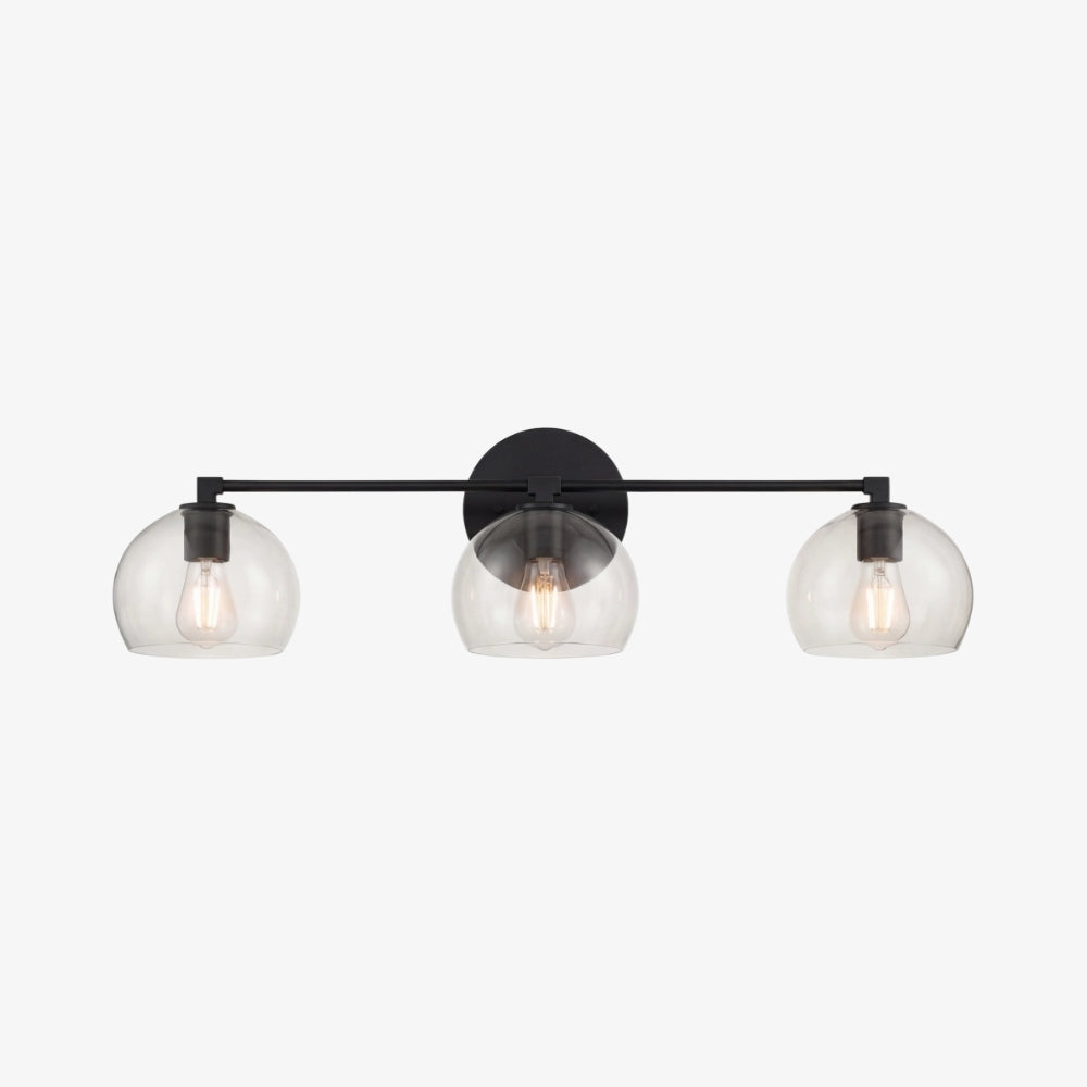 Javina globus-vegglampe – minimalistisk lampe i metall og glass med klokkeform for belysning i stue og soverom | Esilora