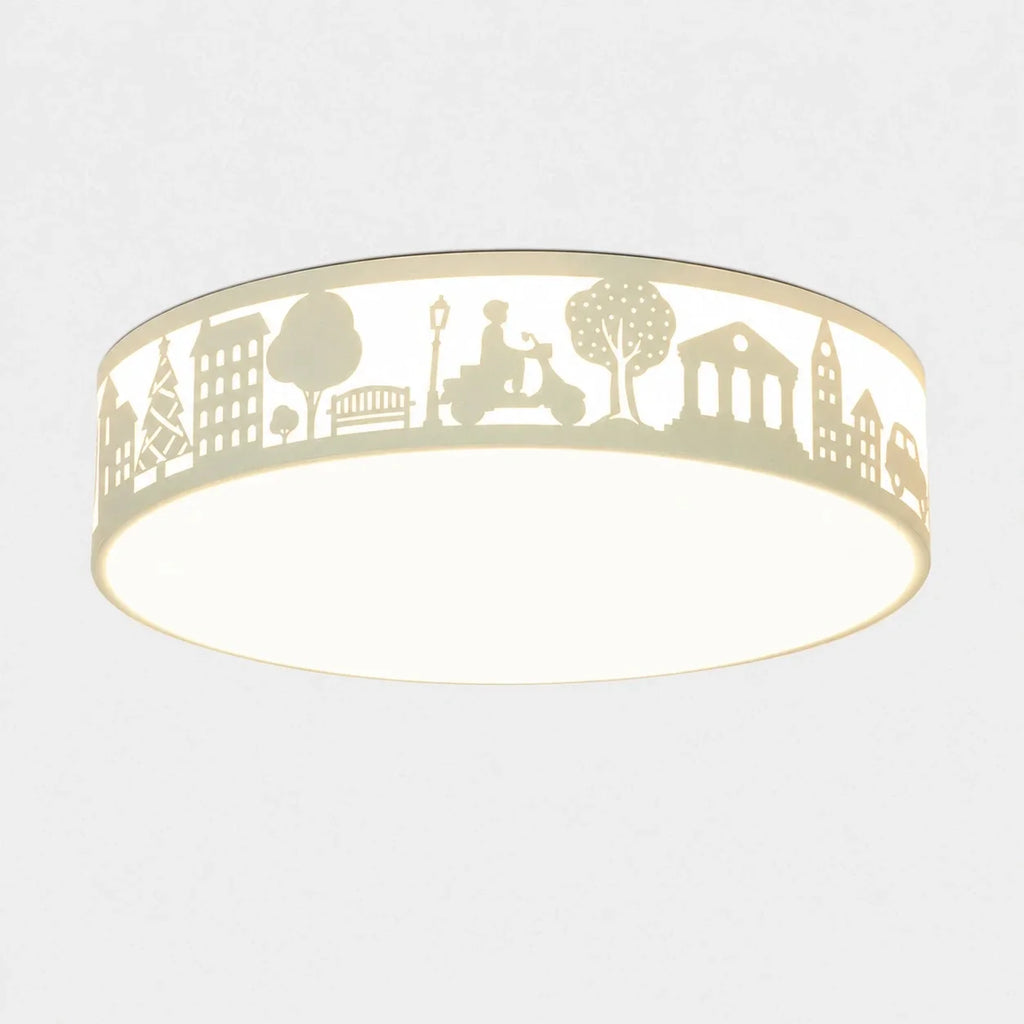 Lampada da soffitto LED a spettro completo con silhouette cava | Esilora