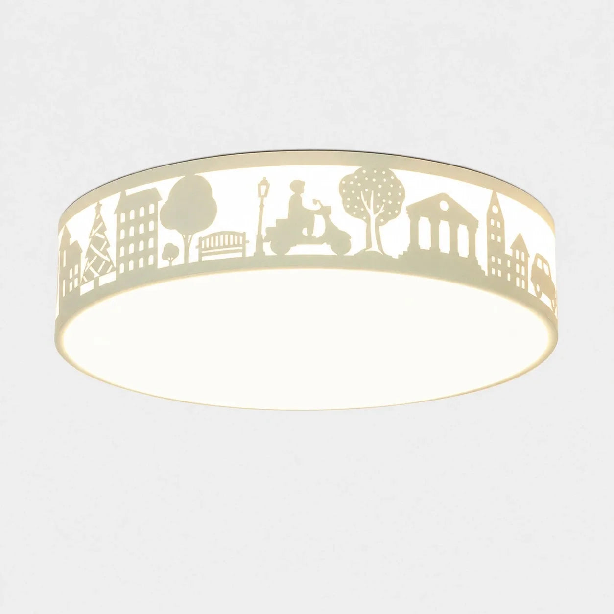 Lampada da soffitto LED a spettro completo con silhouette cava | Esilora