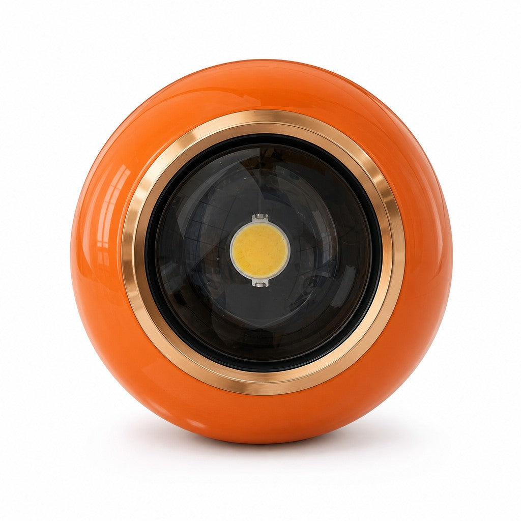 Lampe suspendue Ivoran de style crème – Lampe LED réglable en forme de globe acrylique pour chevet et bureau | Esilora