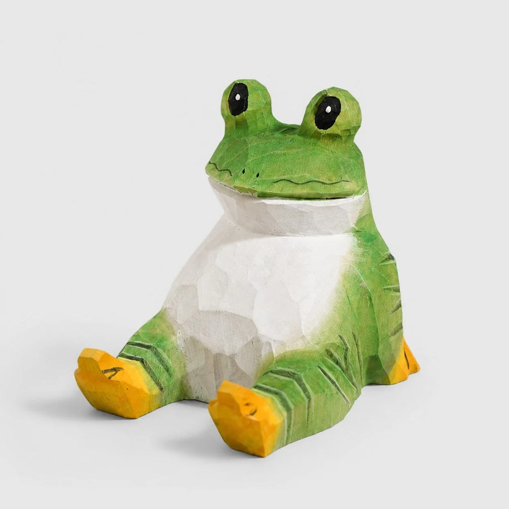 Support de téléphone en bois sculpté à la main représentant un animal | Esilora
