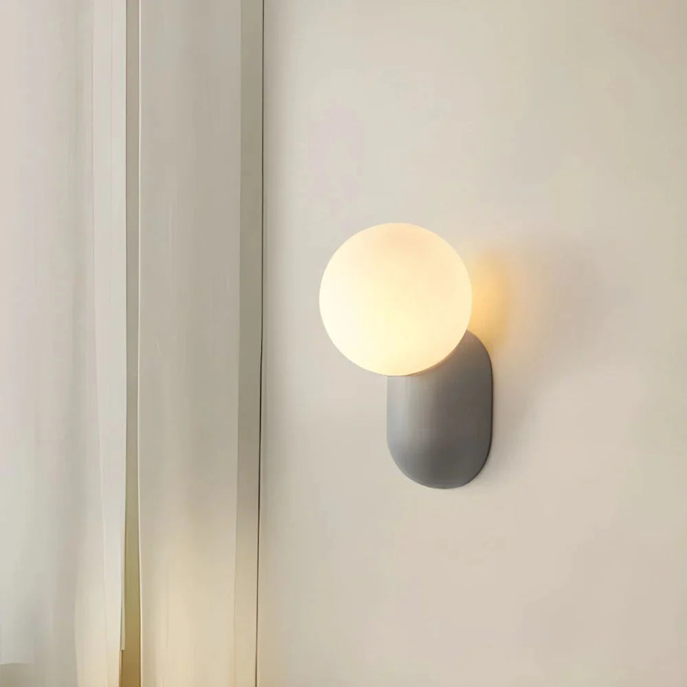Luma Nordic Glass Orb Wall Light | Esilora