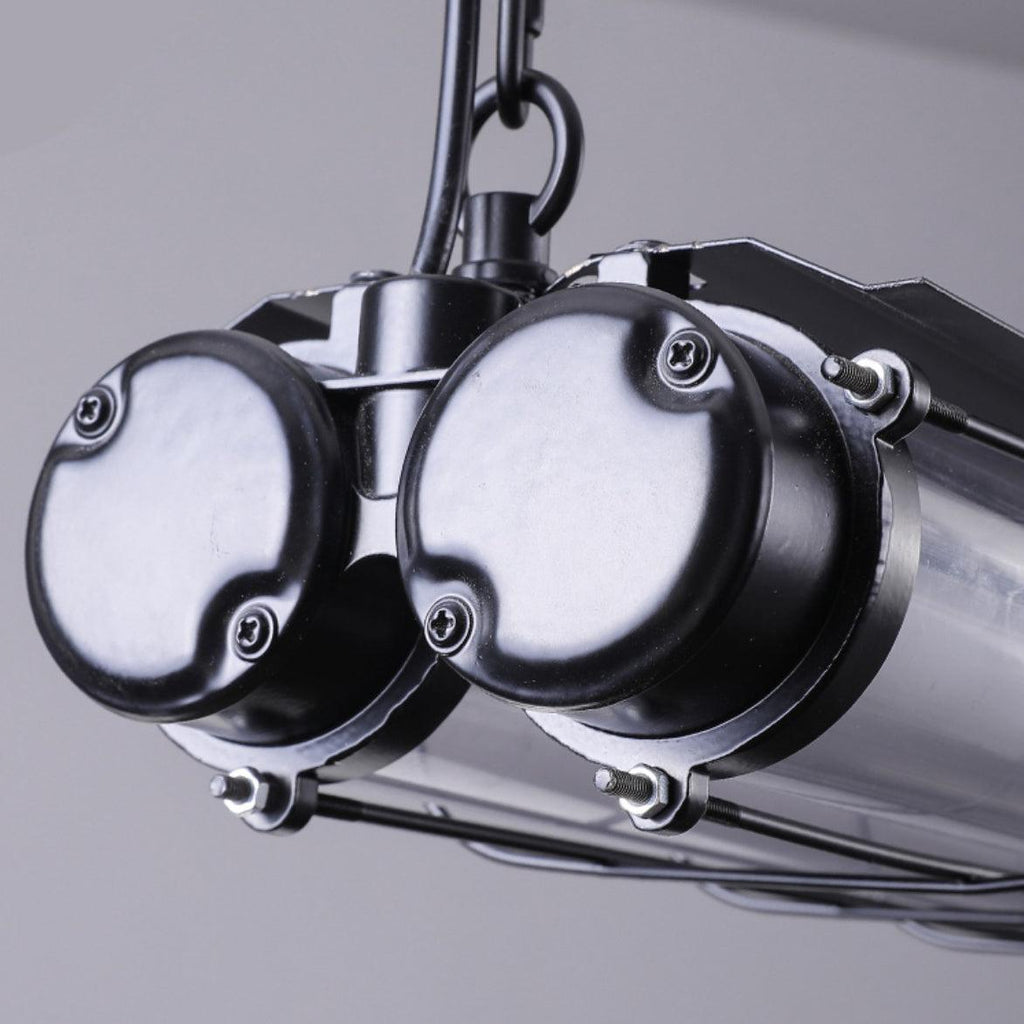 Artisan Glass Linearity Chandelier Iron Metal Glass Polished Silver Finish | Esilora