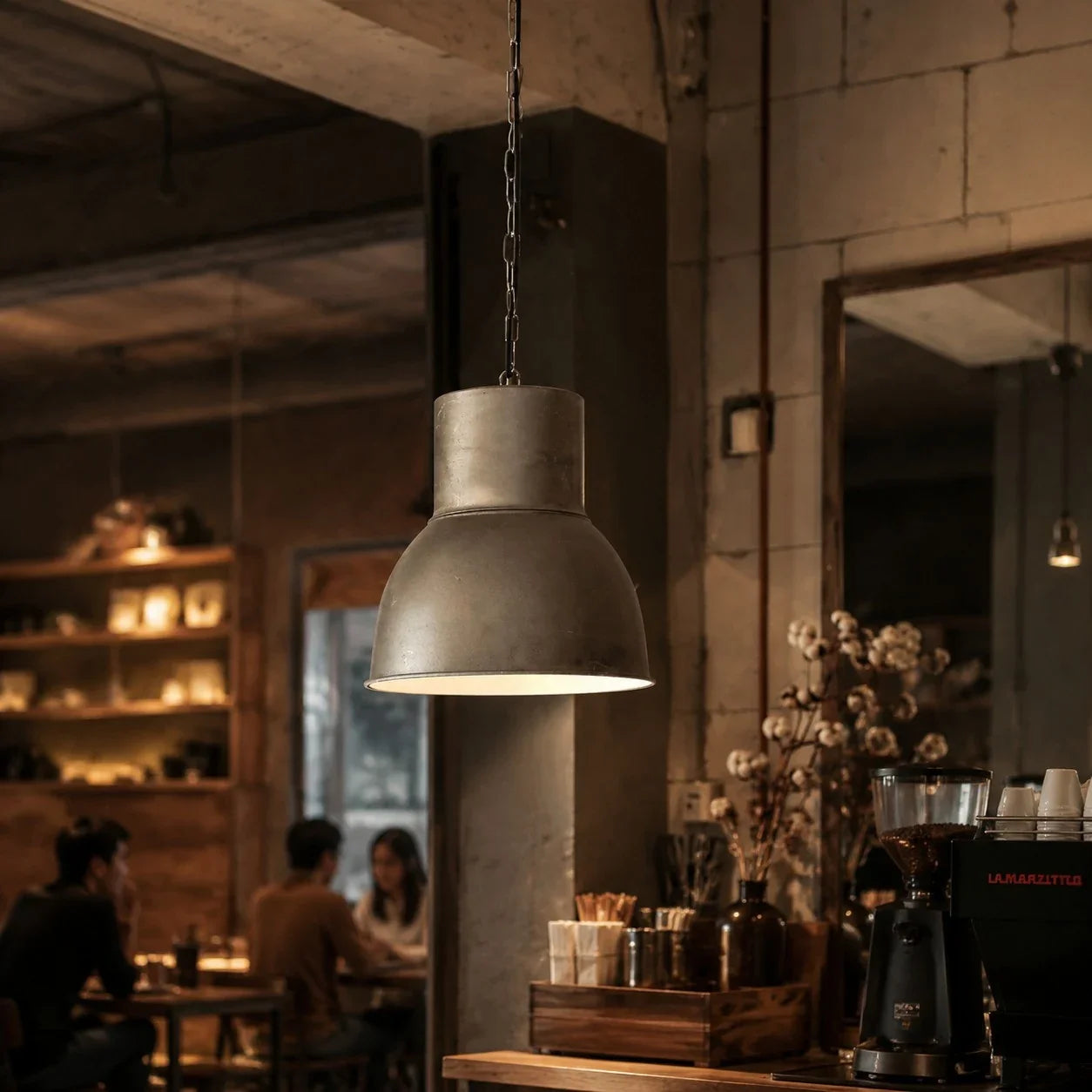 Vintage Rust Finish Industrial Pendant Light | Esilora