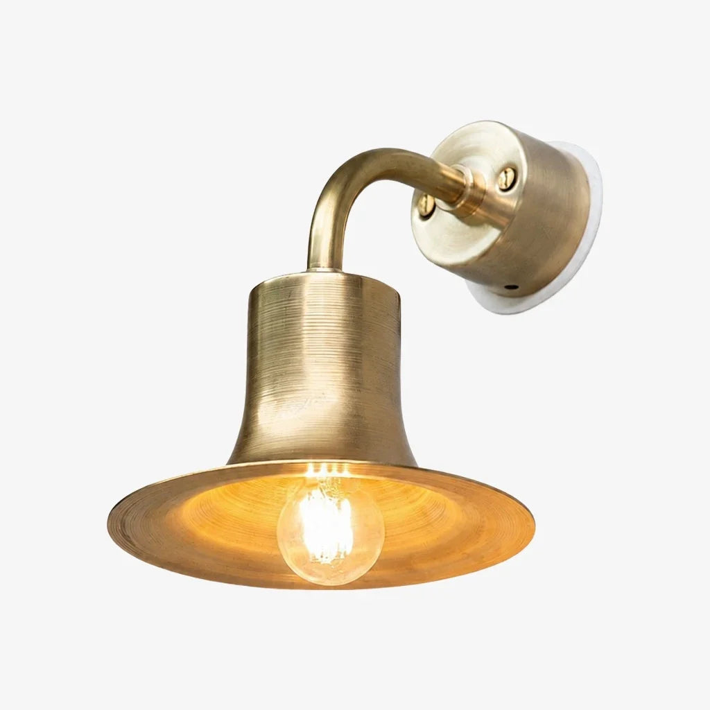 Japanese Wabi-Sabi Brass Wall Sconce | Esilora