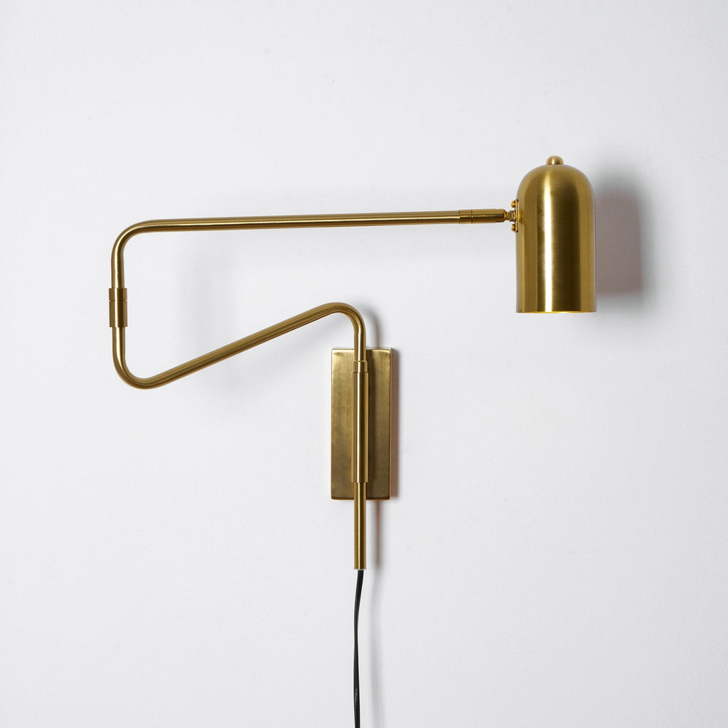 Adjustable Arm Plug In Wall Lamp | Esilora