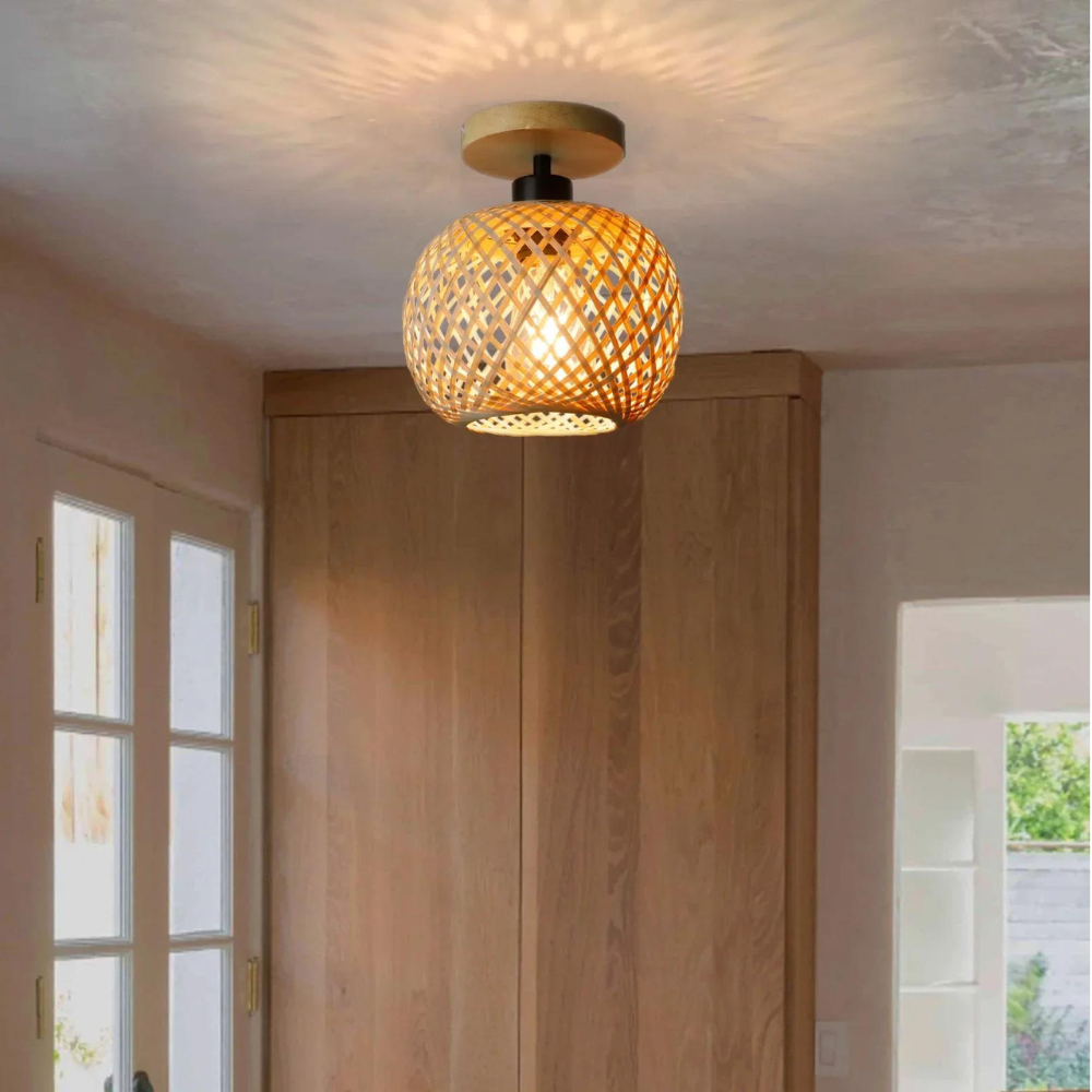 Handmade Ethereal Bamboo Ceiling Light | Esilora