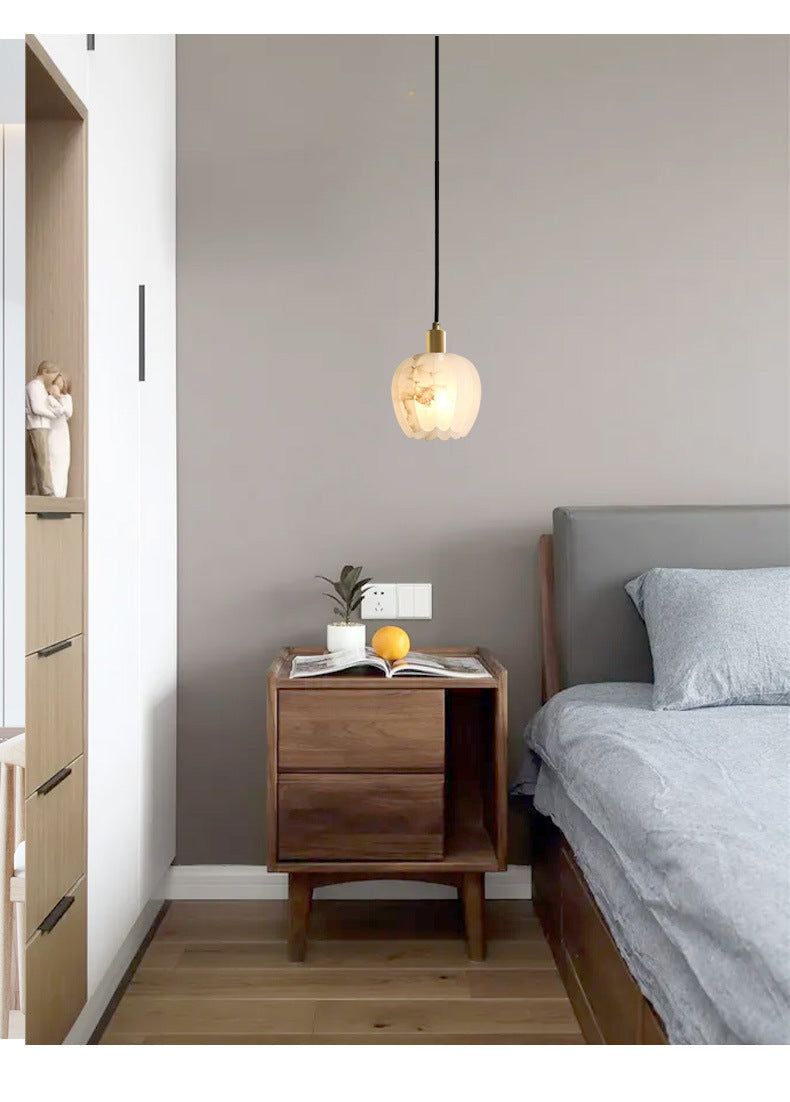 Modern Minimalist Alabaster Pendant Light | Esilora