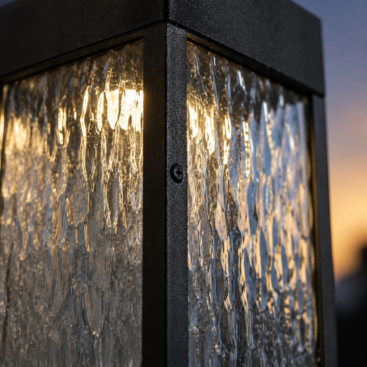 Outdoor Waterproof LED Wall Light with Textured Shade | Esilora