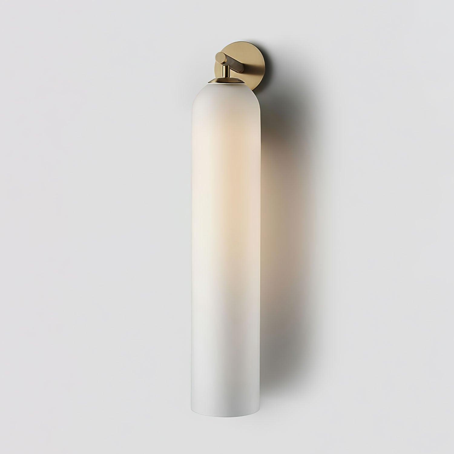 Art Glass Sconce Sand Nickel Smoke Gray Damp-rated LED Wall Light | Esilora