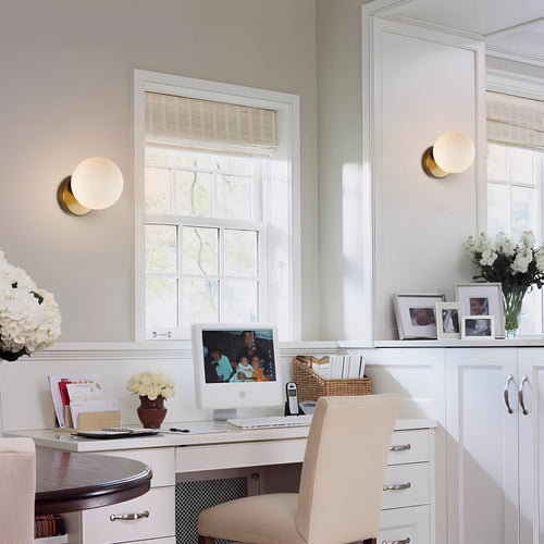 Arianne Nordic Glass Shade Wall Light | Esilora