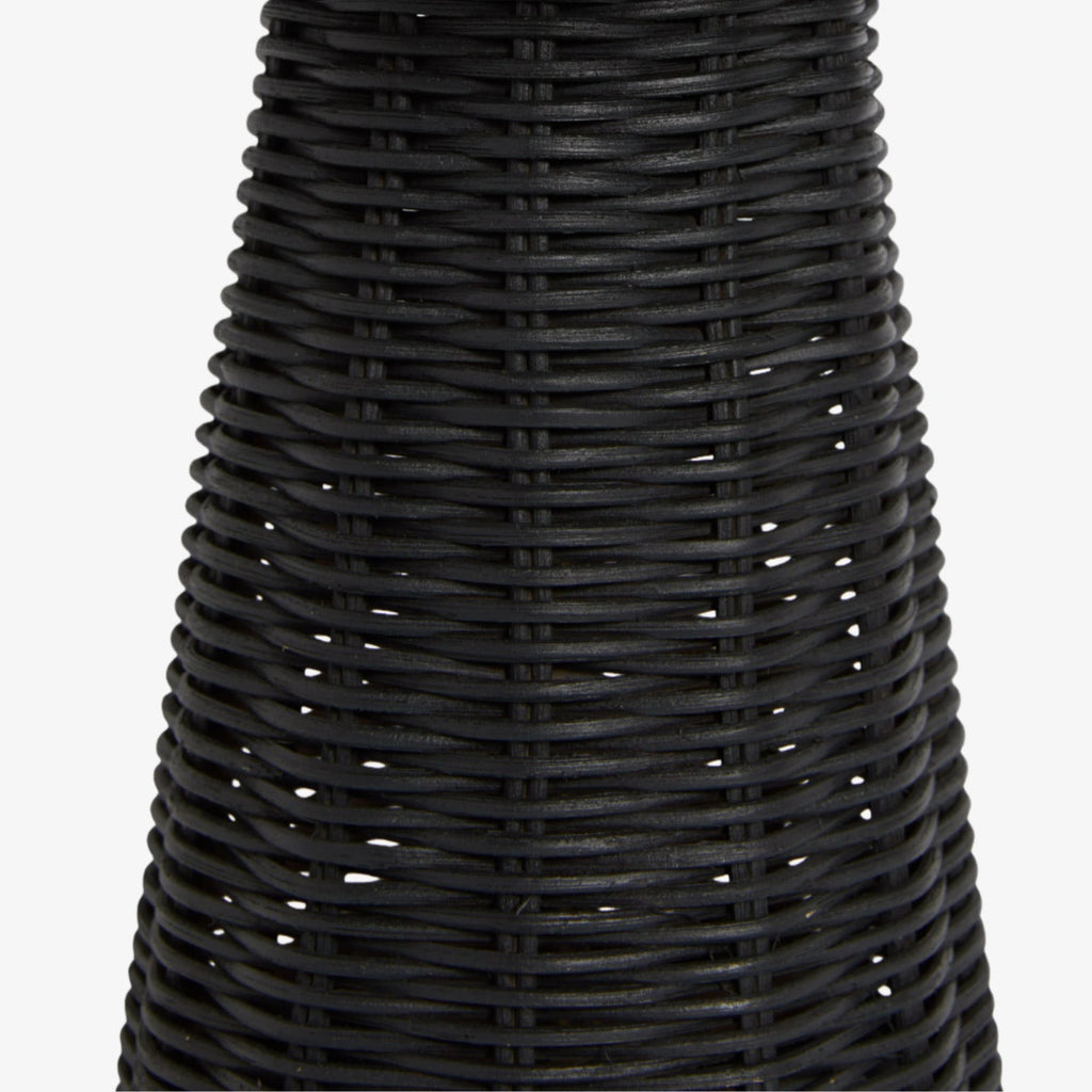 Wickara Skulpturale Rattan-Mini-Tischlampe - Natürliche gewebte Oberfläche, geeignet für Beistelltische & Eingangsbereiche | Esilora