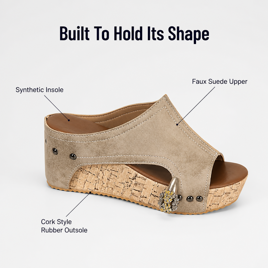 SolaraLuxe Wedge Sandals — Walk Pain-Free with Bold Style That Commands Attention - Esilora