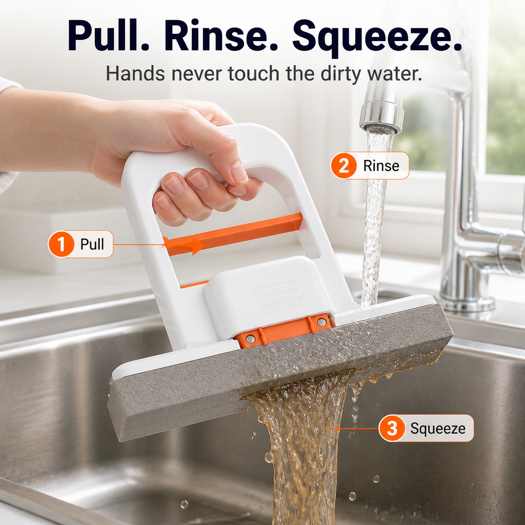 SwiftMop — Wipe Counters, Sinks & Bathroom Splashes Spotless in Seconds - Esilora