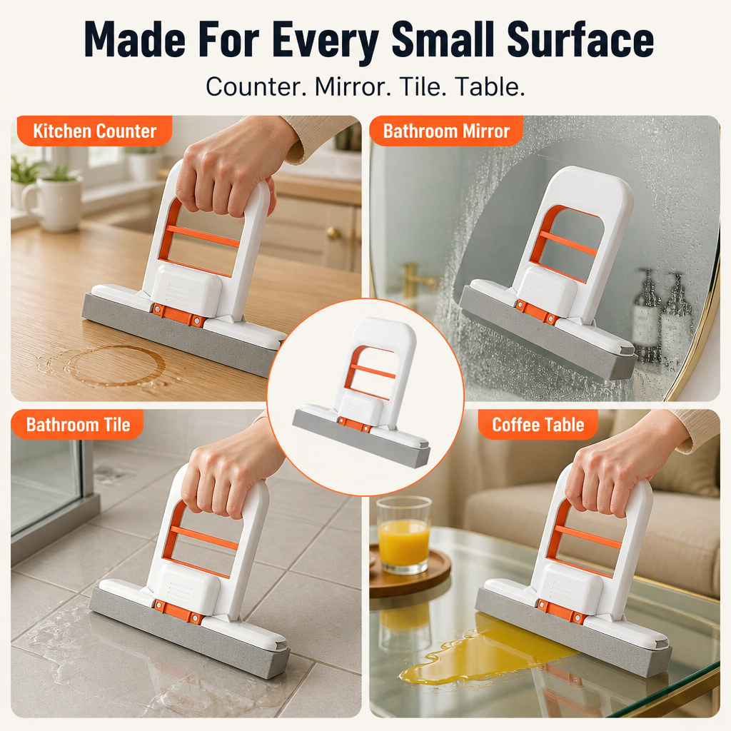 SwiftMop — Wipe Counters, Sinks & Bathroom Splashes Spotless in Seconds - Esilora