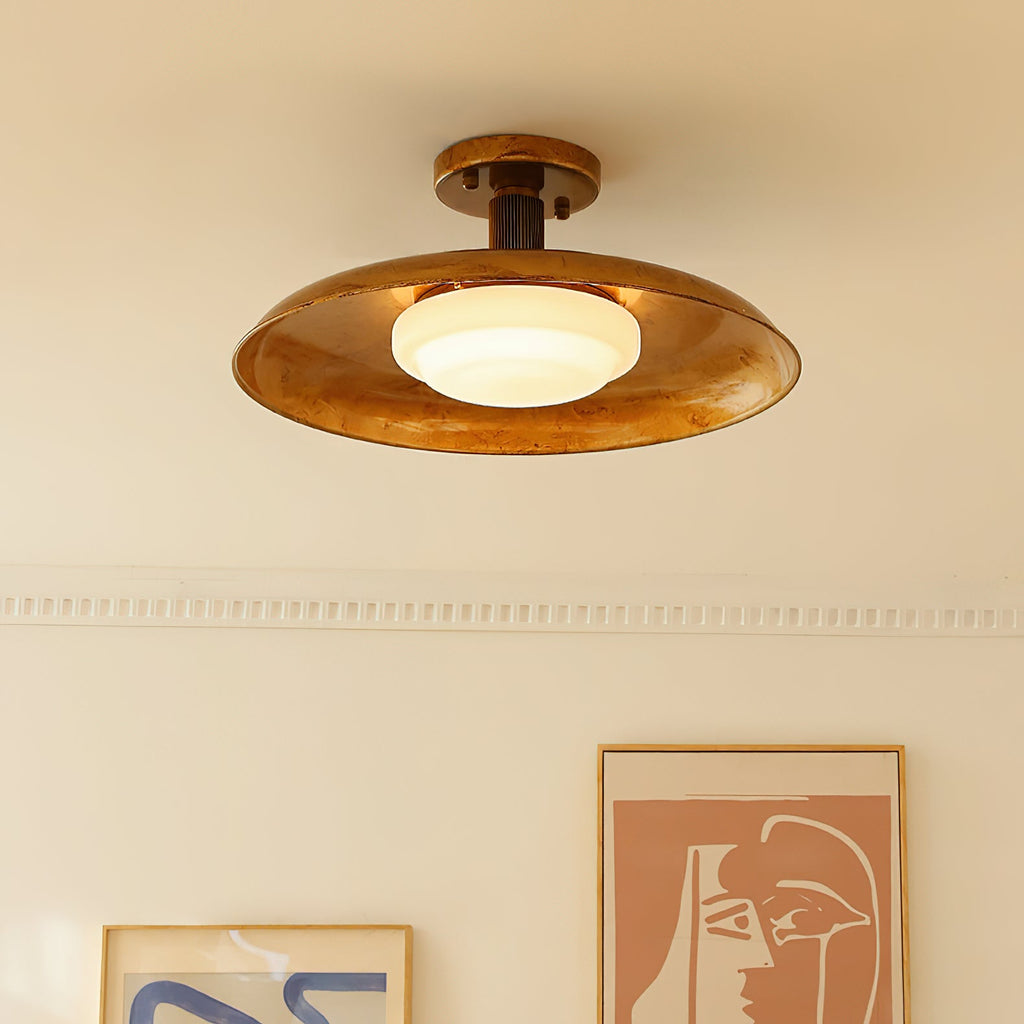 Pot-Lid Style Flat-Panel Ceiling Light | Esilora