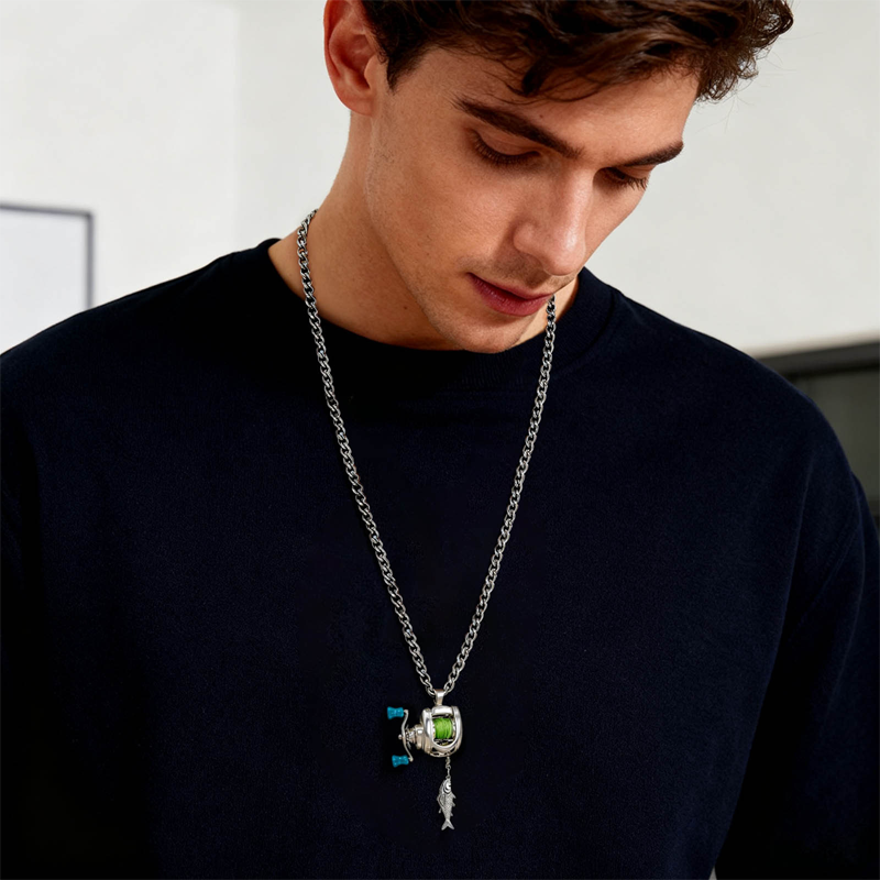 Showcase Your Passion for Fishing with a Stylish Heart Pendant - Esilora