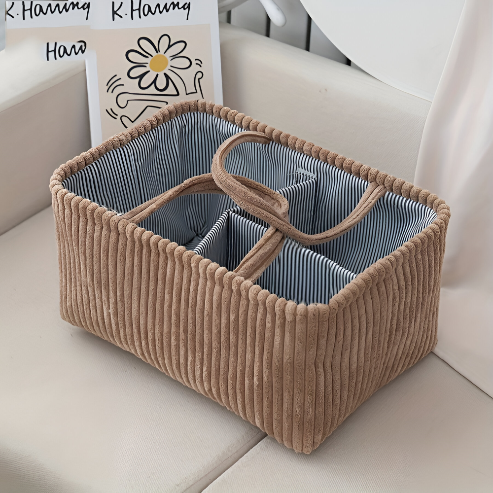 Kosz do przechowywania | otwarta konstrukcja | materiałowy pojemnik zachowujący kształt | HomeCaddy - Esilora