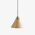 Kuželová závěsná lampa s koženým stínidlem ve vintage stylu | Esilora