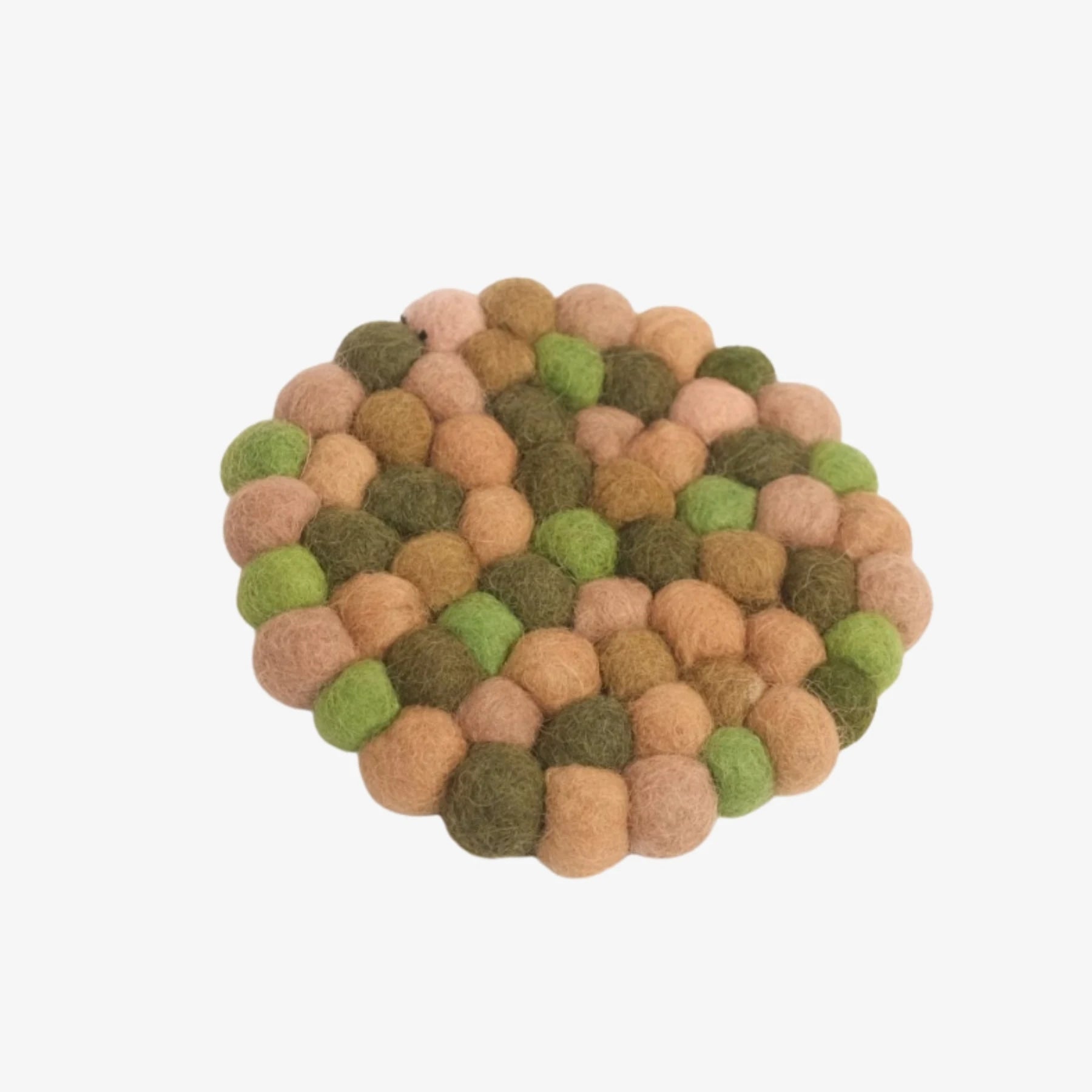 Handmade Wool Felt Ball Coaster | Esilora