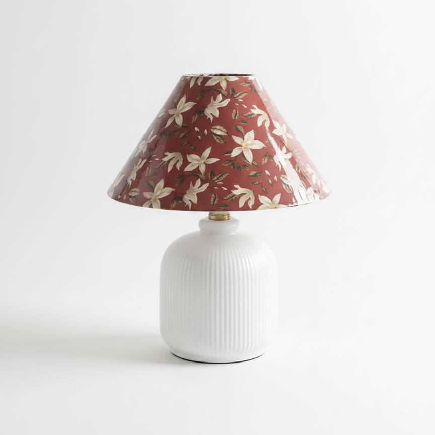 Evergreen Floral Table Lamp – Modern Minimalist Decorative Ambient Lighting for Living Room | Esilora