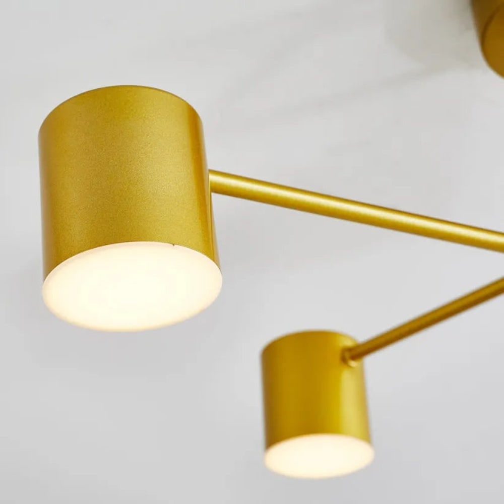 Plafonieră modernă — Cinci brațe reglabile, design elegant