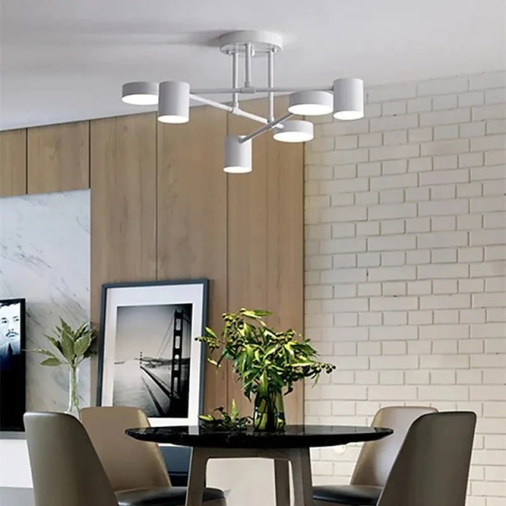 Plafonieră modernă — Cinci brațe reglabile, design elegant