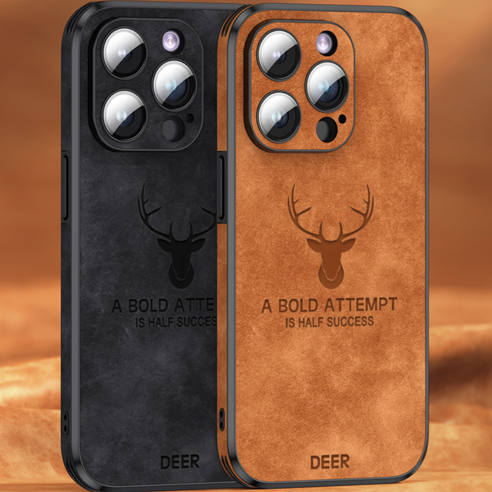 Slim Shockproof Smartphone Case in Genuine Leather – Stylish Protection - Esilora