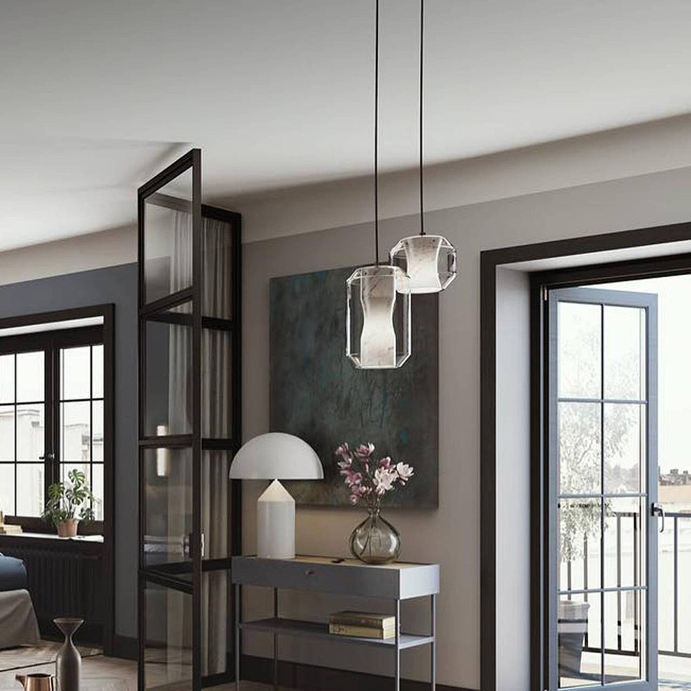 Pendellampe i alabastglas | Esilora