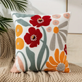 Față de pernă decorativă modernă din bumbac cu imprimeu floral