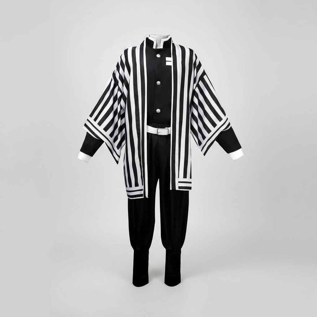 Set complet de costum cosplay din poliester, în stil kimono