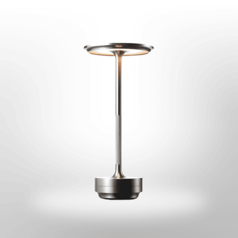 Lámpara de mesa inalámbrica — Luz cálida regulable, control táctil
