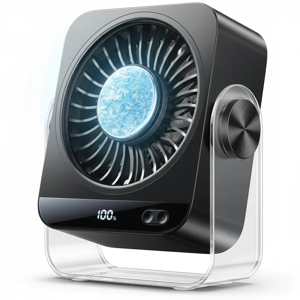Portable USB Mini Table Fan — Cordless Battery Powered Cooling