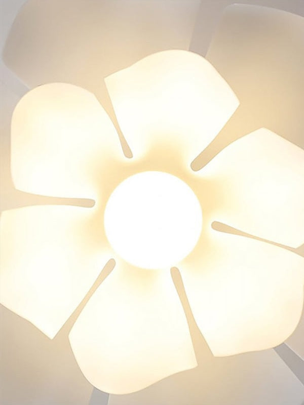 Handcrafted White Lotus Flower Pendant Light - Vintage Nordic Acrylic Design | Esilora