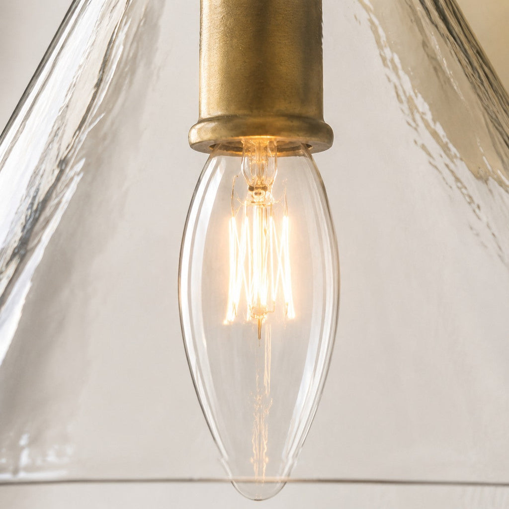Applique Glavira in vetro riciclato - Lampada moderna per lavabo del bagno | Esilora