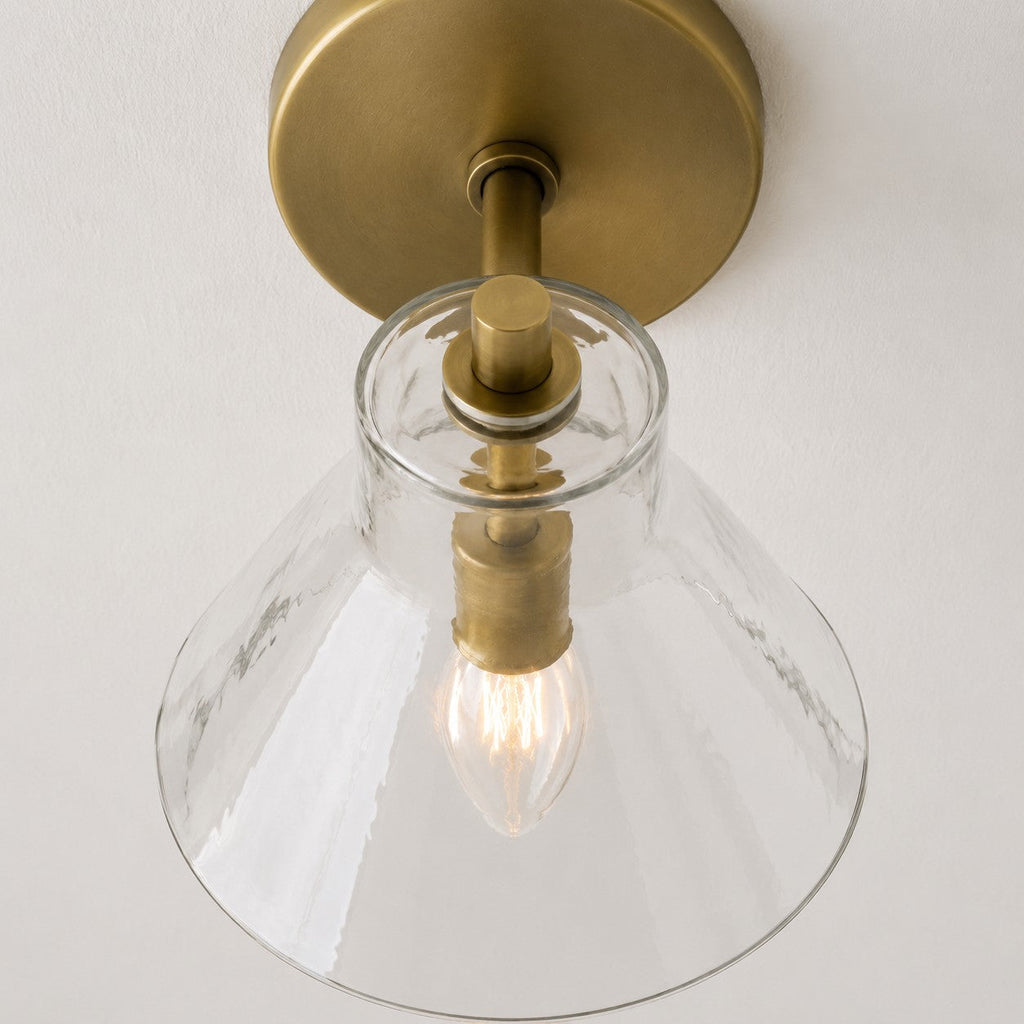 Applique Glavira in vetro riciclato - Lampada moderna per lavabo del bagno | Esilora