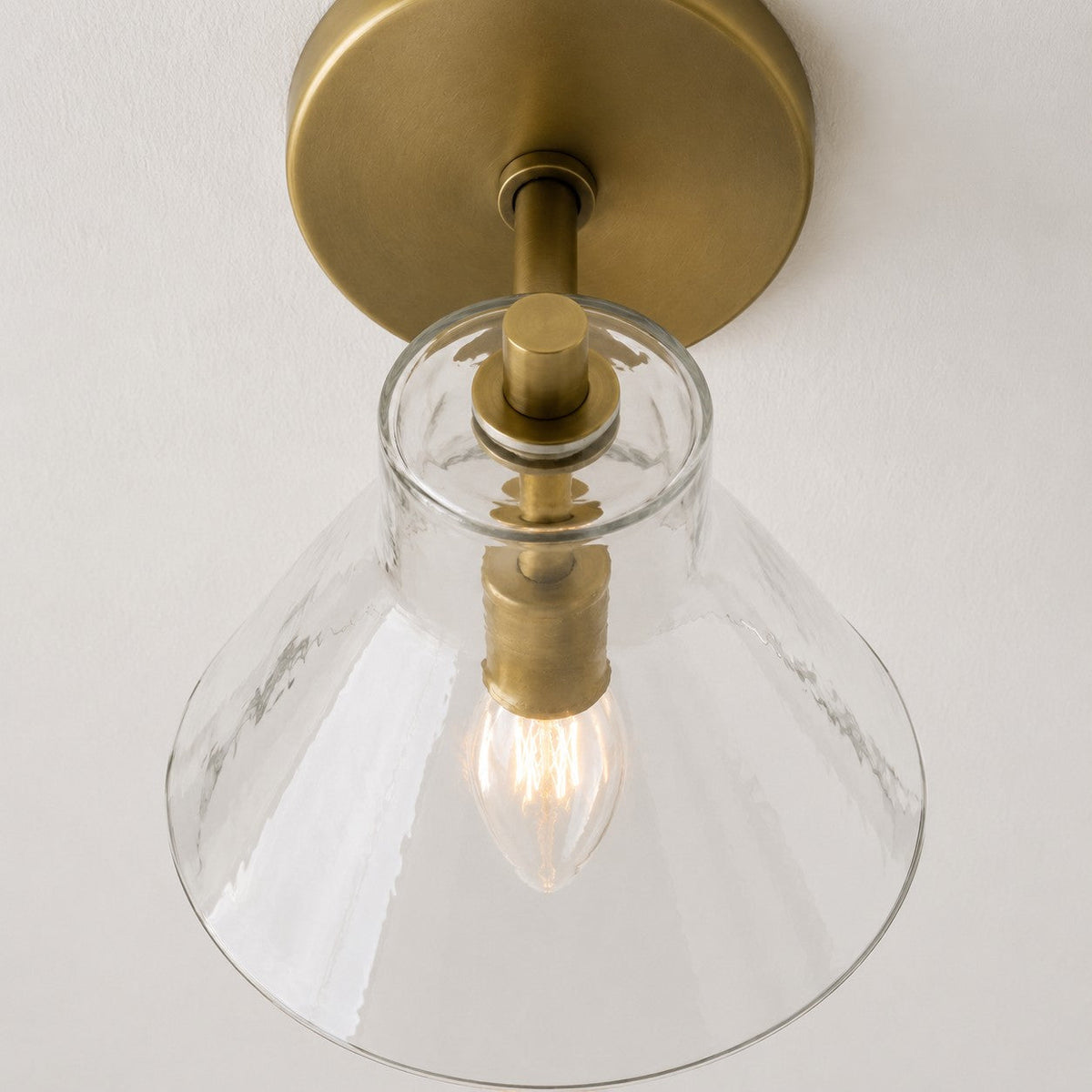 Applique Glavira in vetro riciclato - Lampada moderna per lavabo del bagno | Esilora
