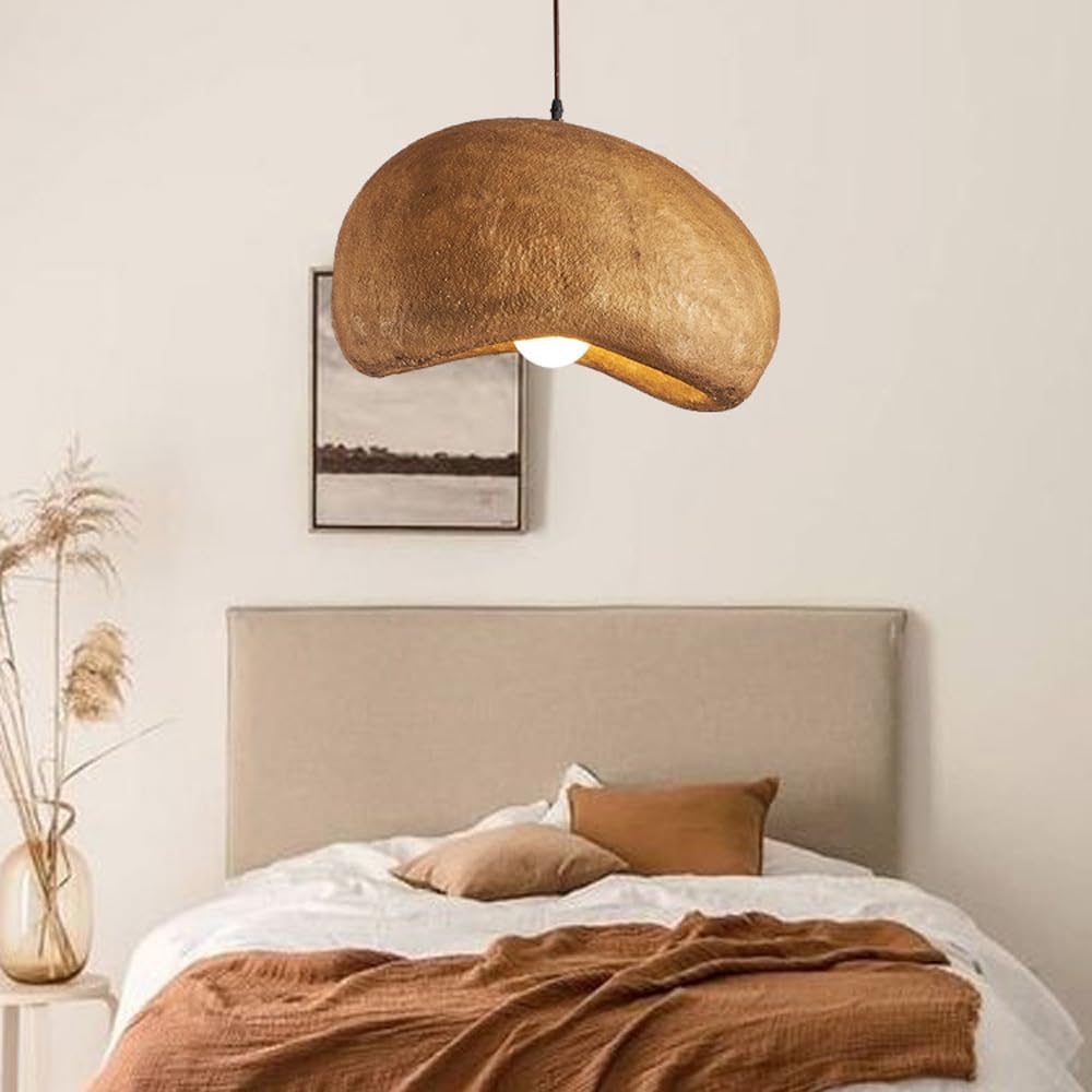 Wabi-Sabi Coffee Cloud Japandi Resin Pendant Light | Esilora