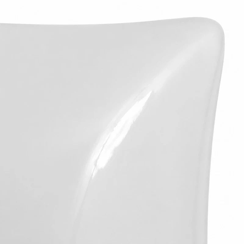 Applique murale en céramique blanche brillante en forme de coussin pour un éclairage intérieur doux | Esilora