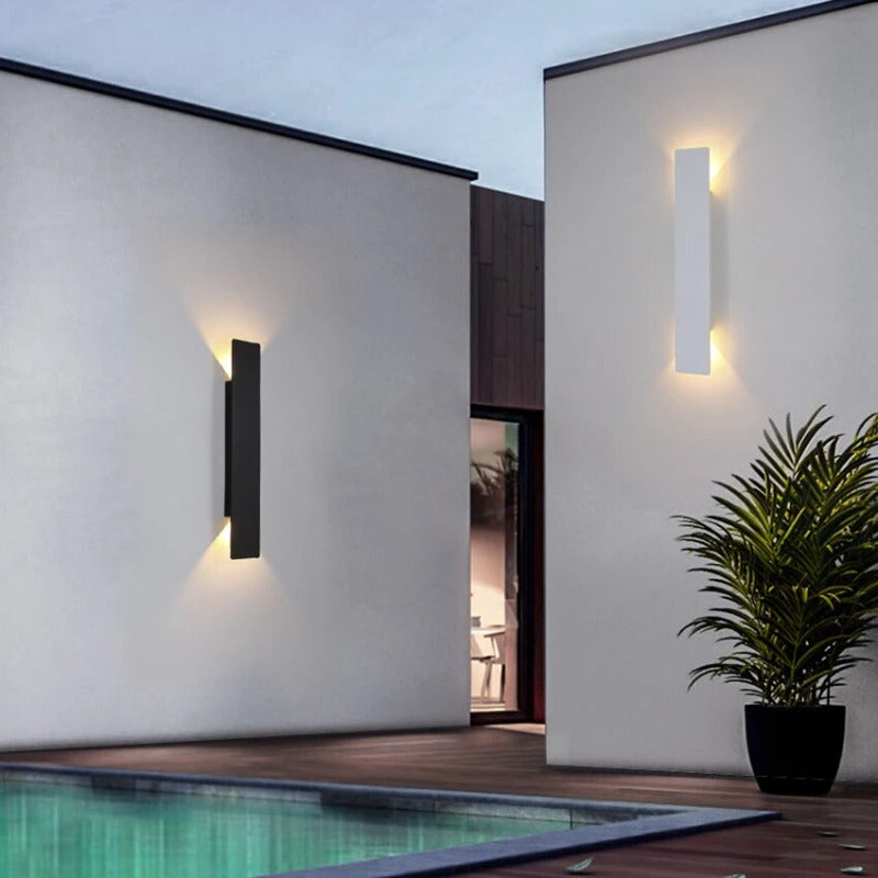 Lampada da parete LED Auralight — alluminio impermeabile, certificazione IP65