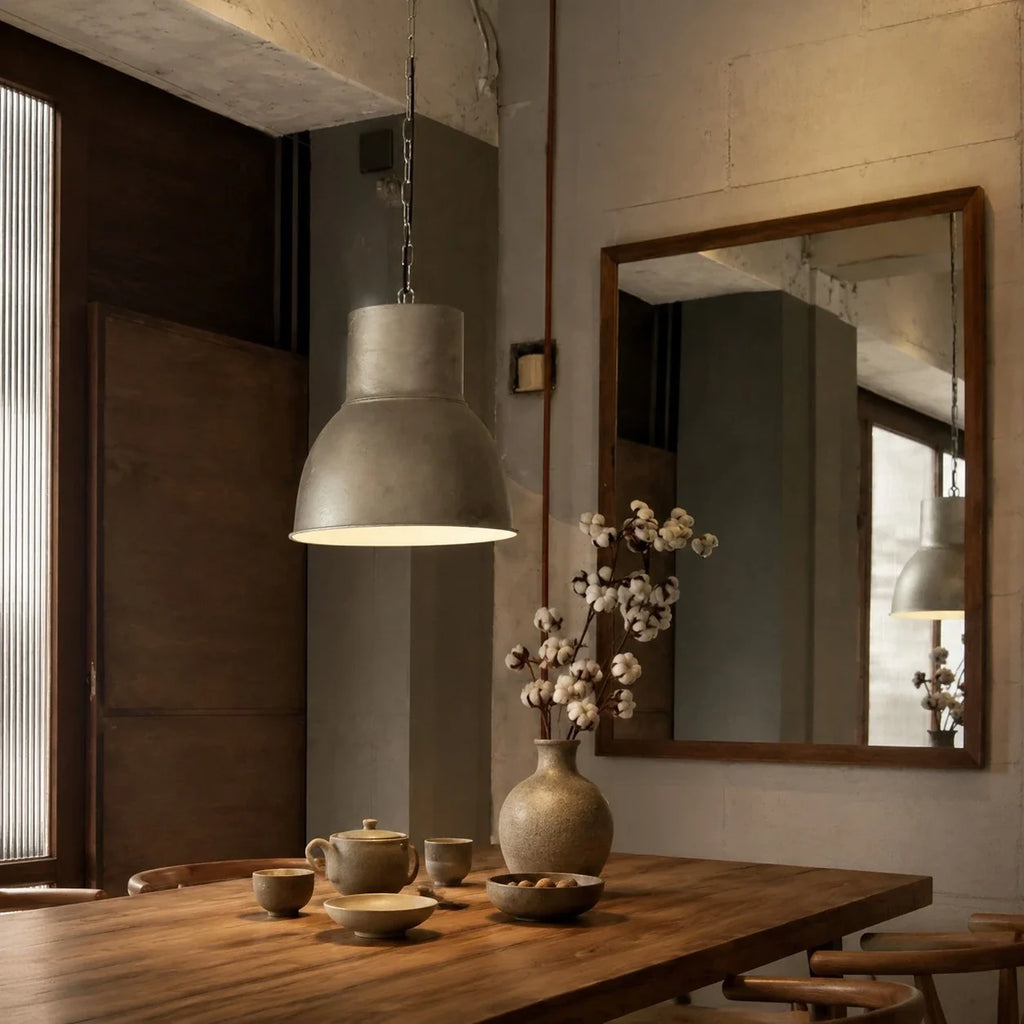 Vintage Rust Finish Industrial Pendant Light | Esilora